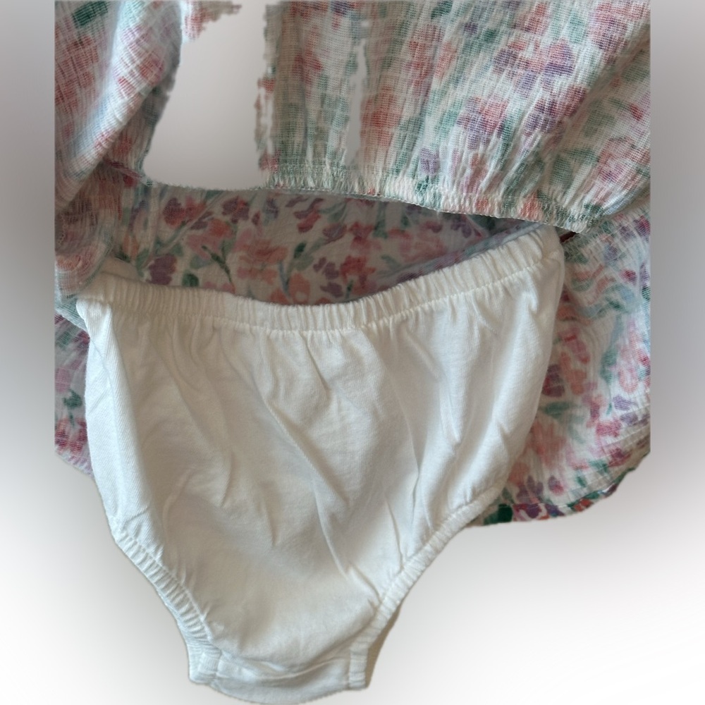 Crewcuts Multicolor Floral Ruffle Dress - Picture 3 of 8
